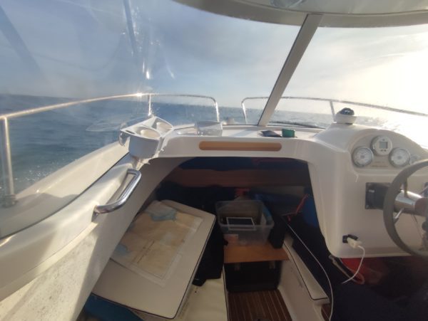 Quicksilver 640 Pilothouse en navigation vedette occasion Albatre Plaisance Normandie